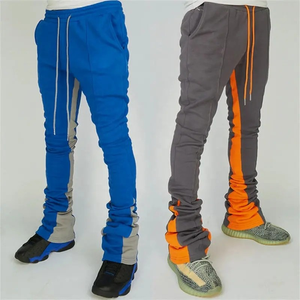 Pantalon de survêtement évasé empilé personnalisé pour hommes de qualité supérieure en coton éponge unisexe Joggers ensemble de pantalon de survêtement pantalon slim pour femmes - Product Image 1