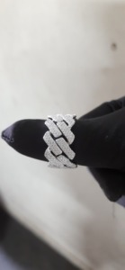 Bague en moissanite de clarté VVS, fabriquée en argent, nouvelle arrivée, bijoux en diamant tendance - Product Image 2