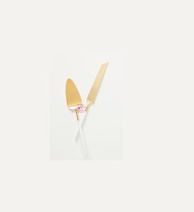 Ensemble de couteau à gâteau et de serveur pour mariage Restaurant Hôtel Utilisation 2025 Vente chaude Poignée de créateur faite à la main en métal - Product Image 2