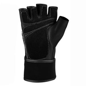 Gants de haute qualité durables Logo personnalisé Gym haltérophilie demi-doigt femmes gants avec support de poignet haltérophilie gants de gymnastique unisexe - Product Image 5