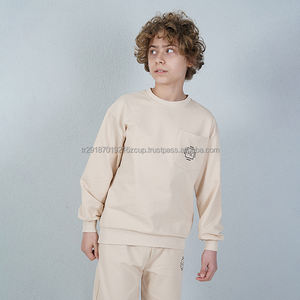 Venta al por mayor de alta calidad niño de dos hilos de tela impresa chándal conjunto de Turquía para los niños - Product Image 1