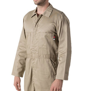 Combinaison de sécurité confortable avec plusieurs poches et coutures renforcées Combinaison de sécurité respirante avec fermeture à glissière sur le devant - Product Image 3