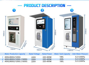 Umkehrosmose-Trinkwasser-Verkaufsautomat mit RO SDK Kreditkarten-, Münz- und IC-Kartenfunktion, Automatischer Münzbetriebener Wasserspender - Product Image 6