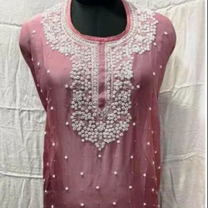 Designer moderne non cousu brodé à la main beau costume cher pour les femmes indiennes mode-avant fêtes de style traditionnel - Product Image 1