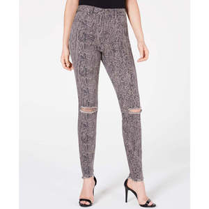 Jeans Ajustados Estampados de Cintura Alta para Niños Juniors' Stevie en Gris Talla 5 - Denim Vintage Lavable - Product Image 1