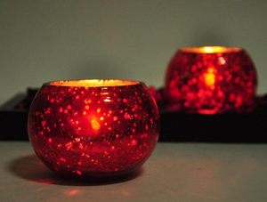 Luxury Mosaic Glass <b>Tea</b> <b>Light</b> Holders Round Votive Candle Holders Candle Stands Centerpiece Best for Christmas Decoration - Product Image 3
