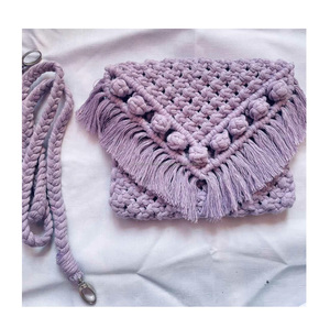 กระเป๋าคลัทช์เส้นด้ายถักโครเชต์งานหัตถกรรมอินเดียสินค้าใหม่กระเป๋ามินิขายส่งจาก guru kirpa บ้านส่งออก - Product Image 1