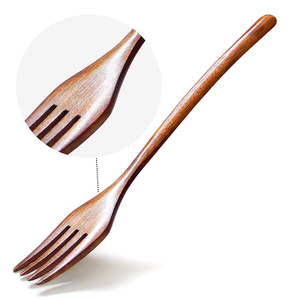 <b>Wooden</b> Spoons Forks Set <b>Wooden</b> Dinner <b>Utensil</b> Set Reusable Flatware Tableware Spoon and Fork Set Handmade for <b>Cooking</b> - Product Image 1