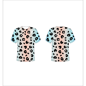 <b>Mens</b> <b>Leopard</b> <b>Print</b> T <b>Shirt</b> Casual Half Sleeve Round Neck Animal Pattern Fashion Tee Trackstar OEM Private Label TSI-G05-P0528 - Product Image 1