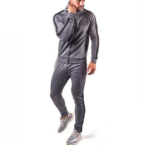 2025 à la mode européenne américaine loisirs sport deux pièces à capuche ensemble respirant motif solide grande taille saison d'hiver - Product Image 2