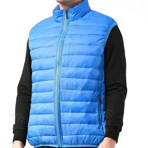 Wholesale New Design Male's Puffer Sleeveless <b>Vest</b> 100% Polyester Windbreaker Thick Puffer <b>Vest</b> With Private Label's - Product Image 3