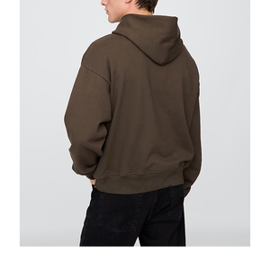 Venta al por mayor de algodón de peso pesado de los hombres con capucha de calidad de gran tamaño pulóver con Puff Impresión de lujo personalizado sudaderas con capucha - Product Image 3