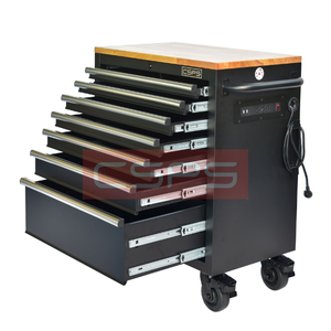 Vente en gros Boîte à outils modulaire à 07 tiroirs Ensemble de mécanicien de conditionnement ISTA Armoire de garage en acier enduit de poudre personnalisable Rangement d'outils OEM - Product Image 2