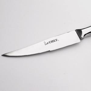 ชุดมีดสเต็กสแตนเลสสำหรับเชฟขอบหยักขนาดเล็กดีไซน์เรียบง่ายด้ามจับไม้อะคริลิคแบบอเมริกันสำหรับห้องครัว - Product Image 4