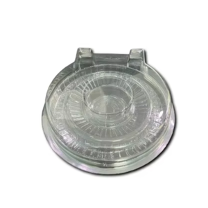 Emballage en plastique rond à 1 compartiment avec couvercle Maintenir les aliments propres affichage professionnel - Product Image 1