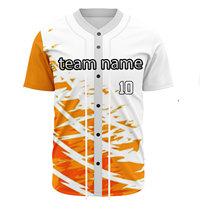 Jersey Baseball Pria Desain Terbaru Harga Murah Warna Solid Ukuran Kustom Sublimasi Seragam Kaos Baseball