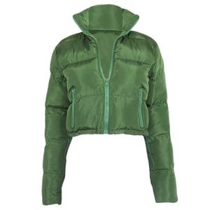 Chaqueta Universitaria de Alta Calidad para Mujer, Diseño Personalizado, Chaqueta Corta de Invierno, Tejido de Lona, Nueva Moda, Suministro al por Mayor, Tinte Liso - Product Image 1
