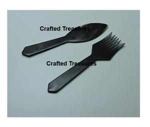 ชุดเซิฟเวอร์สลัดฮอร์นธรรมชาติคุณภาพพรีเมี่ยมชุดส้อมและช้อน2ชิ้นผสมสลัดและเสิร์ฟเครื่องครัวและเครื่องใช้บนโต๊ะอาหาร - Product Image 2