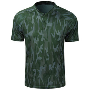 2024 Custom logo Short Sleeve <b>Collarless</b> Polo <b>Shirt</b> Breathable Oversized Graphic Print Golf for <b>Men</b> - Product Image 6
