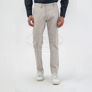 Pantalones Chino Ligeros de Lona No Tejida para Hombre, con Botones, Corte Recto, de Algodón, Resistentes al Viento, con Bolsillos Teñidos, Ideales para Oficina y Salidas - Product Image 2