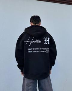 Sudaderas Casuales de Invierno para Hombre, Color Sólido, 100% Algodón, Corte Regular, Ecológicas, Transpirables, Ropa de Moda de Alta Calidad - Product Image 3