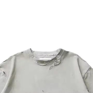 Camisetas de Calle de Algodón/Bambú Grueso con Logotipo Personalizado, Lavado Vintage, Corte Regular para Hombre, Secado Rápido, Transpirable, USAZE - Product Image 6