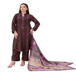 Vêtements quotidiens robes d'été pakistanaise pelouse 3 pièces costumes impression numérique Tawakkal Vol DIRRAN Super vente en gros indien pakistanais - Product Image 1
