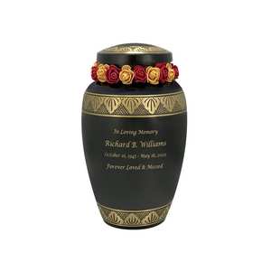 โกศเผาศพสำหรับผู้ใหญ่แบบสมส่วนทำจากโลหะปืน - Product Image 4