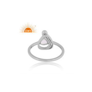 Best Selling Sterling Silver Natural <b>Cz</b> & Rainbow Moonstone Gemstone Stackable <b>Ring</b> Custom Jewelry For Women Gift For Her - Product Image 2