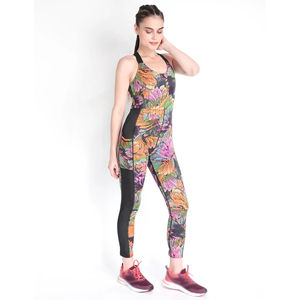 Body de Cintura Alta con Logo Personalizado, Efecto Levanta Glúteos, Mono Deportivo para Gimnasio, Fitness, Yoga, con Bolsillos - Product Image 5