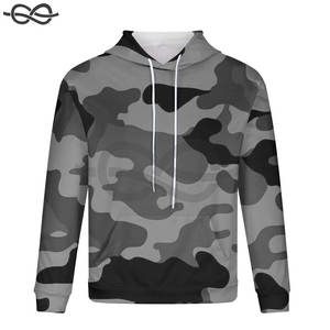 Sudadera con capucha de camuflaje para hombre, jersey de manga larga con bolsillo frontal, suéter activo para entrenamiento de gimnasio, jersey básico ajustado de invierno - Product Image 4