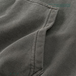 Sweats à capuche surdimensionnés personnalisés délavés à l'acide, logo personnalisé, poids lourd, coton tricoté de haute qualité pour hommes, pull-over 300 g/m², respirant pour l'automne - Product Image 2