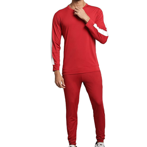 Chándal personalizado de alta calidad para hombre, chándal informal de polialgodón, camiseta de manga larga, pantalones, diseño impreso para uso en invierno - Product Image 1