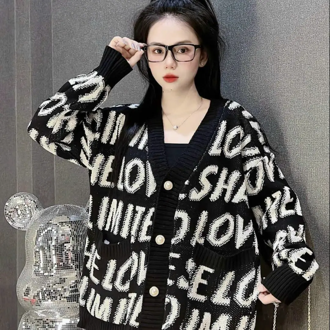 Топ для женщин свитер 2023 осень Новое поступление женщин новый модный дизайн пуловер с длинным рукавом Женский вязаный свитер