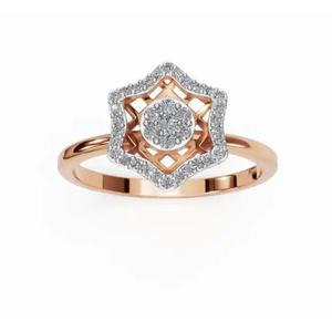 แหวนเพชรทรงกลม Augusta Blossom Star ระดับพรีเมียม น้ำหนัก 0.155 กะรัต ทอง 9 กะรัต 14 กะรัต 18 กะรัต ขายส่งออนไลน์ - Product Image 1