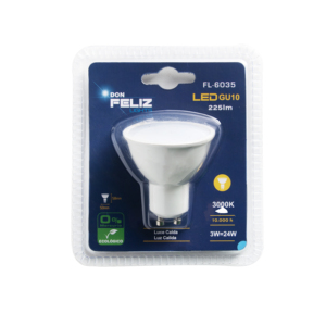Bombilla foco Led GU10 esmerilada 3W/5W/7W, luz amarilla/cálida 3000k, paquete de 6 unidades - Product Image 2
