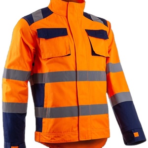 Veste de travail haute visibilité de qualité supérieure, fabriquée par un fabricant sur mesure pour une livraison directe en usine pour les travaux routiers. - Product Image 3
