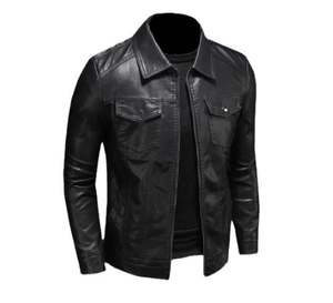 Prix raisonnable Vestes en cuir confortables de haute qualité Veste en cuir pour hommes Veste en cuir Slim Fit Veste d'hiver - Product Image 3
