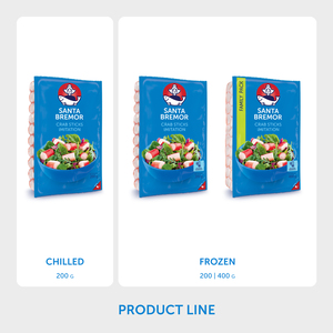 Bâtonnets de crabe imitation Santa Bremor Classic 200 g, produit surimi, vente en gros auprès du fabricant - Product Image 5