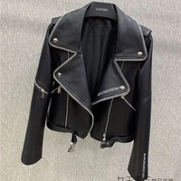 Veste d'hiver pour femme en cuir véritable tricoté épais et luxueux, style moto classique, doublure en fausse fourrure de mouton de haute qualité