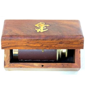Vente chaude Vintage Style Laiton Spyglass Portable Télescope Nautique De Poche avec pour Sharp Optics pour Voyage - Product Image 3