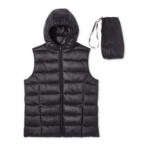 Gilet coupe-vent zippé imperméable pour femme OEM avec capuche | Gilet rembourré mobile de haute qualité | Design et logo personnalisés - Product Image 5