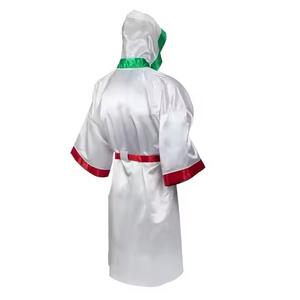 Robe de boxe en satin couleur avec logo personnalisé de qualité supérieure vente à chaud - Product Image 6