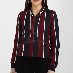 Sudadera con Capucha Casual de Invierno para Mujer, con Cierre y Logotipo Frontal, Colores Personalizados Disponibles, Tejido Transpirable Ecológico, Servicio OEM - Product Image 1