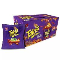 Precio al por mayor Takis Fuego, chips de tortilla de patata enrollados, semiblandos, listos para comer, fritos, salados, envasados al vacío, 92g