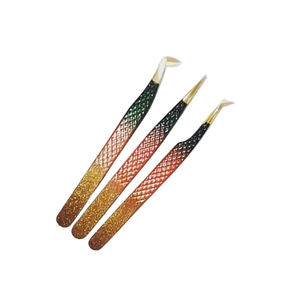 Cisailles beauté grande quantité pince à cils antidérapante en acier inoxydable applicateur d'extension de cils à pointe en fibre pointue - Product Image 2