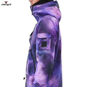 Chaqueta de Esquí Personalizada para Hombre, Impermeable, Cortavientos, Transpirable, Talla Grande, Estampada, 100% Poliéster, Ropa Deportiva 2025 - Product Image 5