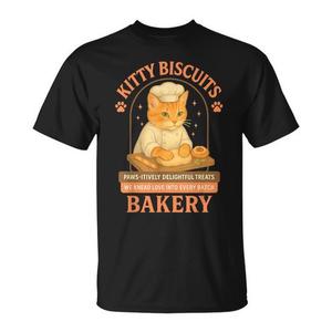 T-shirt Kitty Biscuits: Deliziosi snack per gatti che ci fanno impastare d'amore - T-shirt promozionali - Product Image 1