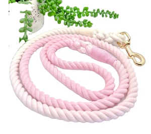 Special Day Best Selling 13mm Ombre <b>Dog</b> Rope Lead Rope Lead Customized Colored Cotton Rope Handmade <b>Dog</b> <b>Leash</b> Pet <b>Leash</b> Set - Product Image 1