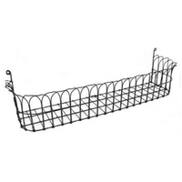 Jardinière créative de qualité en fer noir, cage à plantes en acier, balcon, fenêtre, porte-fleurs, décoration de jardin ornementale, pot